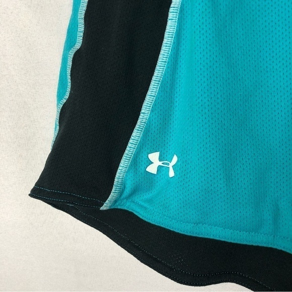 Under Armour Blue & Black Mesh Athletic Shorts M - Picture 3 of 3